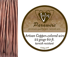 Vintaj Artisan Copper Parawire 22 gauge, 60 feet