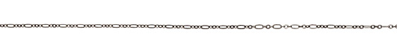 Antique Silver (plated) Flat Oval & Ring Chain