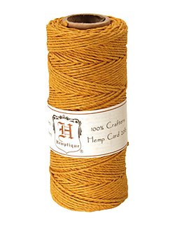 Gold Hemp Twine 20 lb, 205 ft