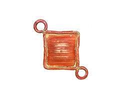 Patricia Healey Copper Solid Diamond Link 29x19mm