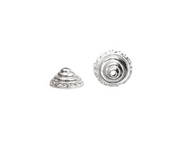 Nunn Design Sterling Silver (plated) Sea Spire Bead Cap 6x11mm