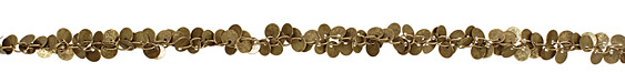 Antique Brass (plated) Dancing Coin Chain