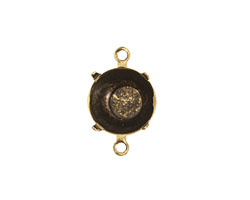 Nunn Design Antique Gold (plated) Circle Prong Setting 18x12mm