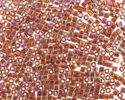 TOHO Transparent Rainbow Smoky Topaz Cube 1.5mm Seed Bead