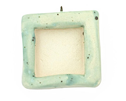 Jangles Ceramic Robin's Egg (matte) Square Bezel 28-29x31-32mm