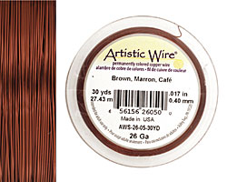 Artistic Wire Brown 26 gauge, 30 yards