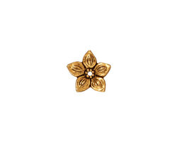 TierraCast Antique Gold (plated) Jasmine Bead Cap 2x12mm