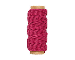 Dark Pink Hemp Twine 20 lb, 29 ft