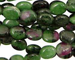 Ruby Zoisite Flat Oval 10x8mm