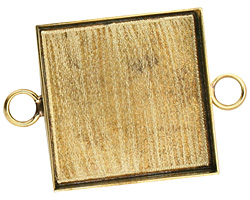 Brass Square Bezel Link 31mm