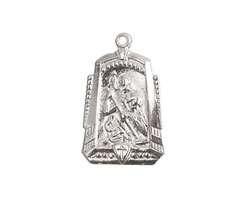Nunn Design Sterling Silver (plated) Protector Medallion 15x25mm