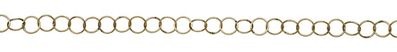 Antique Gold (plated) Ring Cable Chain
