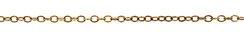 Antique Gold (plated) Flat Oval Cable Chain