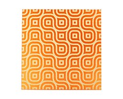 Lillypilly Orange Maze Anodized Aluminum Sheet 3"x3", 24 gauge