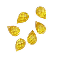 Sunshine Faceted Teardrop 6x9mm