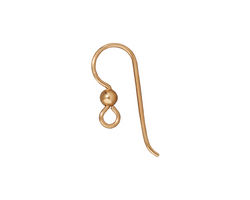 TierraCast Gold Filled Earwire w/ 3mm Bead