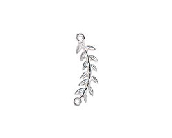 Nunn Design Sterling Silver (plated) Left Leaf Connector 33x8mm