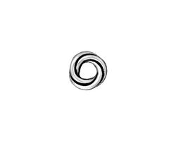 TierraCast Antique Silver (plated) Twisted Spacer 2x10mm