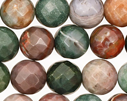Fancy Jasper Faceted Round 12mm