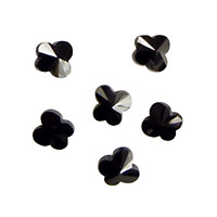 Onyx Faceted Butterfly 6x6mm