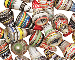 Paper Bead Cone 21x13mm