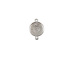 Nunn Design Sterling Silver (plated) Mini Circle Frame Link 20x15mm