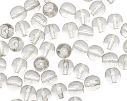 Czech Glass Silver Lined Crystal Round 6mm
