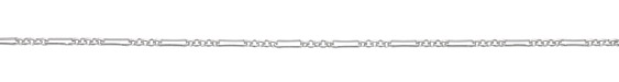 Silver (plated) Long Oval & Ring Chain