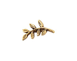 Nunn Design Antique Gold (plated) Fern Toggle Bar 19x9mm