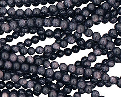 Blue Goldstone Round 3mm