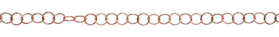 Rose Gold (plated) Ring Cable Chain