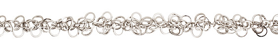 Silver (plated) Dancing Rings Chain