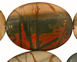 Red Creek Jasper Flat Oval 40x30mm