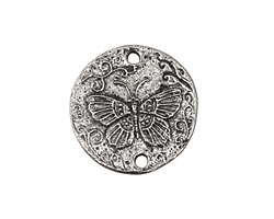 Green Girl Pewter Butterfly Myth Link 27mm
