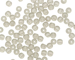 Czech Glass Matte Black Diamond Round 4mm