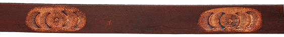 Fudge Bloomed Leather Strap 36"x20mm