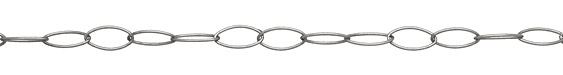 Antique Silver (plated) Horse Eye Chain