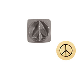 Peace Metal Stamp 5mm
