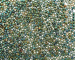 TOHO Higher Metallic Iris Green Treasure #1 Seed Bead