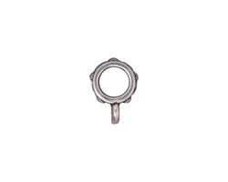 TierraCast Antique Silver (plated) .25 ID Legend Bail 3x13mm