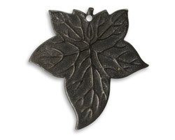 Vintaj Arte Metal Ancient Leaf Pendant 30x31mm