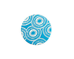 Lillypilly Turquoise Dandelion Anodized Aluminum Disc 19mm, 24 gauge