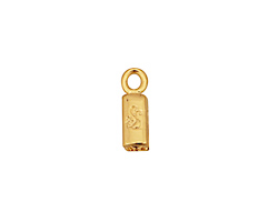 SilverSilk Gold (plated) Single End Cap 14x5mm