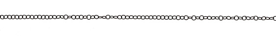 Matte Black (plated) Delicate Oval Cable Chain