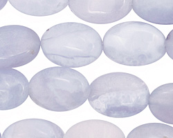 Chalcedony Flat Oval 14x10mm