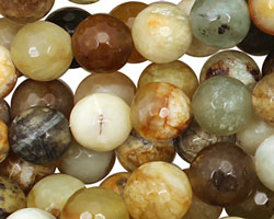 Antique Soocho Jade Faceted Round 10mm
