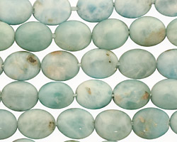 Larimar Flat Oval 10x8-9mm