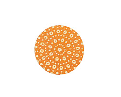 Lillypilly Orange Crochet Anodized Aluminum Disc 19mm, 24 gauge