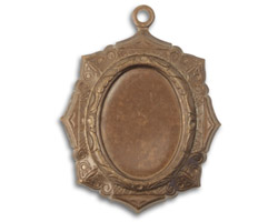 Vintaj Natural Brass Victoriana Bezel 26x34mm