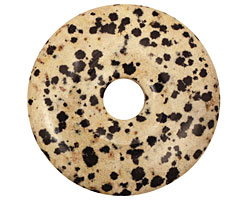 Dalmatian Jasper Donut 40mm